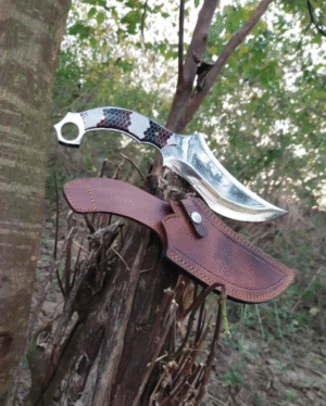 Custom Handmade Carbon Steel Blade Karambit Knife , Hunting Knife , Camping Knife , Survival Knife , Birthday Gift , Grooms Gift ,Gift Knife