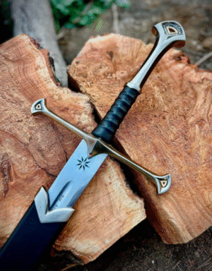 Fantasy Runeborn Wizard Sword | Handmade Custom Steel Fantasy Blade | Display Collectible for Home Decor, Cosplay, or Gift for Men or Him