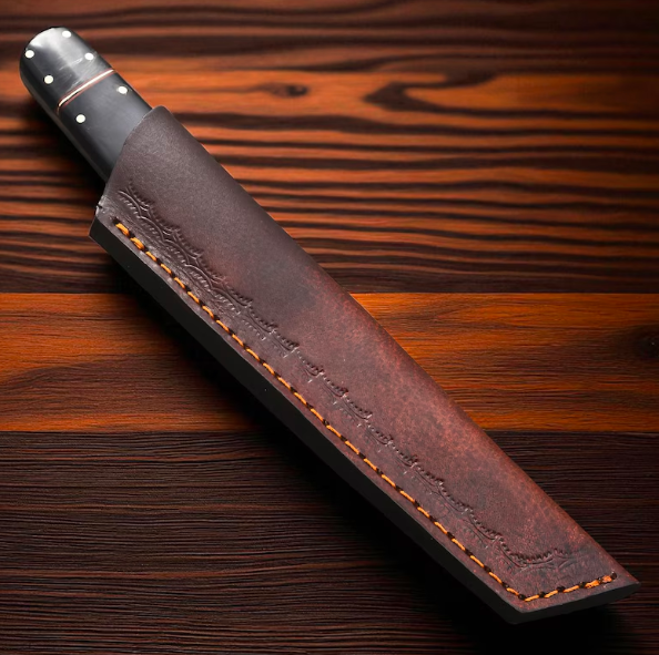 Hand-Forged Japanese-Style Tanto Knife - Image 4