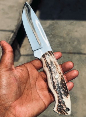 Puma Buffalo Hunter Knife: German Bowie, Stag Handle Hunting Knife