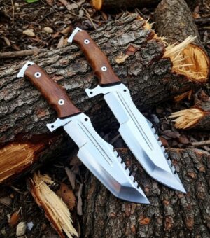 Hand forged Pair of Tracker knives